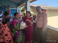 Distribution of foodgrain at Antharvaredi Neral